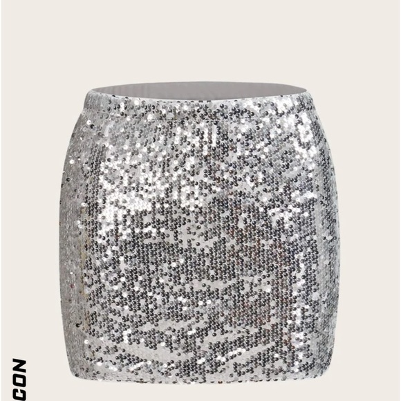 Taylor Swift Skirts Shein Sliver Sequin Skirt For Mirrorball Outfit